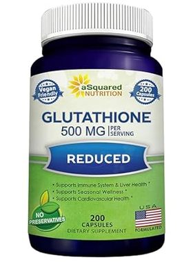 aSquared Nutrition Reduced Glutathione 500mg Per Serving