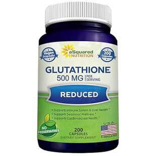 aSquared Nutrition Reduced Glutathione 500mg Per Serving