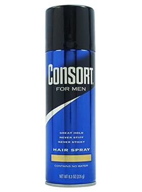 Consort Extra Hold Hair Spray Aerosol for Men， 8.30 Ounce