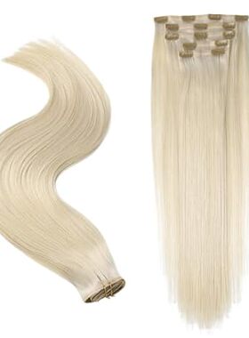 PROTEA Seamless Clip In Hair Extensions， Straight Clip in