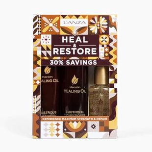 Trio Lustrous Kerati Oil Kit Healing Keratin ANZA Hair