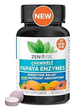 Zenwise Health Papaya Digestive Enzymes with Bromelain fo
