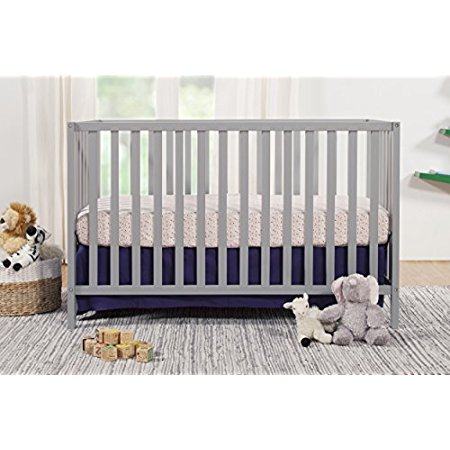 union 4-in-1 convertible crib, grey