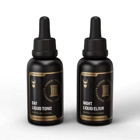 The Beard Struggle Tonic + Elixir Beard Oil Bundle - Gold