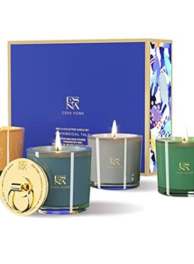 ESNA HOME Luxury Scented Candle Set | Aromatherapy Gifts