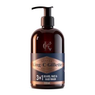 King C. Gillette Beard Wash， Mens Face Wash， 11 oz， Infus