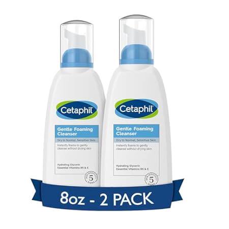 Cetaphil Oil Free Gentle Foaming Cleanser For Dry to Norm