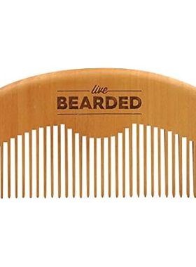 Live Bearded: Premium All-Natural Wooden Beard Comb - Ant