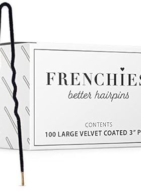 Frenchies Ultra Flocked Extra Soft French Twist Hair Pins