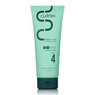 CurlMix Medium Hold Flaxseed Gel for Curly Hair - Defines