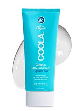 COOLA Organic Sunscreen SPF 50 Sunblock Body Lotion， Derm