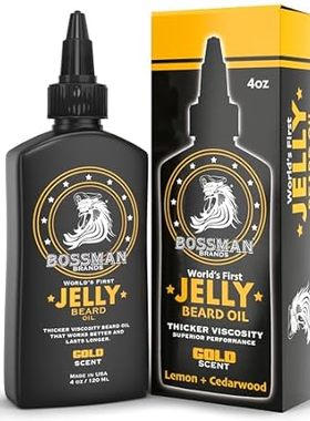 Bossman Beard Oil Jelly (4oz) - Beard Growth Softener， Mo