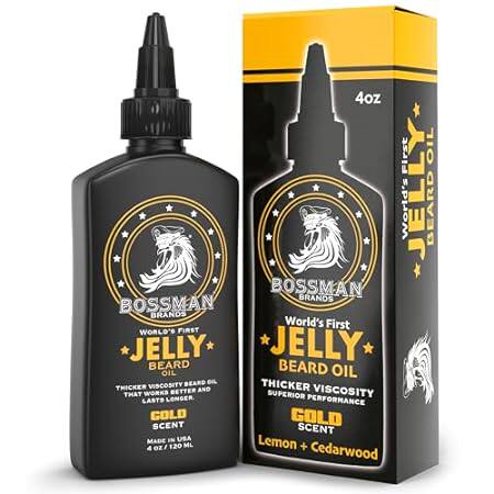Bossman Beard Oil Jelly (4oz) - Beard Growth Softener， Mo