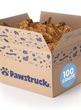 Pawstruck Pig Ears For Dogs-Bulk Pork Dental Treats Dog C