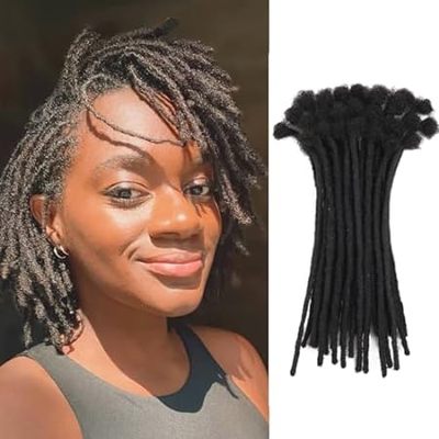 Loc Extension Human Hair 0.4cm Width 6inch 40 Strands 100