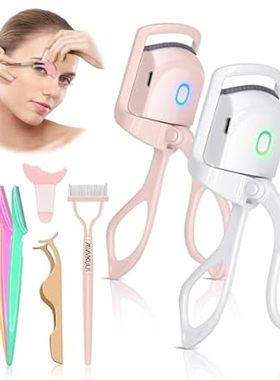 [2+7pack] Heated Eyelash Curlers， Rapid Heated Lash Curle