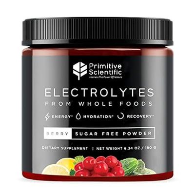 Whole Food Electrolyte Powder (Berry Flavor) Sugar Free，