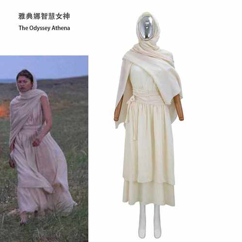 奥德赛雅典娜连衣裙cos服The Odyssey Athena 角色扮演服装