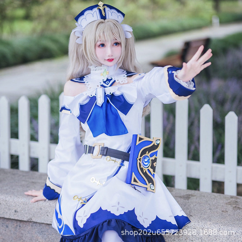 原神芭芭拉cos服二次元公主裙全套洛丽塔游戏套装cosplay服装女