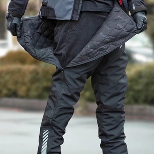 杜汉摩托车骑行裤男秋冬速脱裤防风保暖防摔摩旅速脱休闲快拆