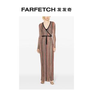 超长连衣裙FARFETCH发发奇 Missoni女士亮片缀饰裹身式