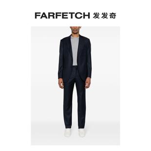 单排扣初剪羊毛西装 套装 Armani阿玛尼男士 Giorgio FARFETCH发发奇