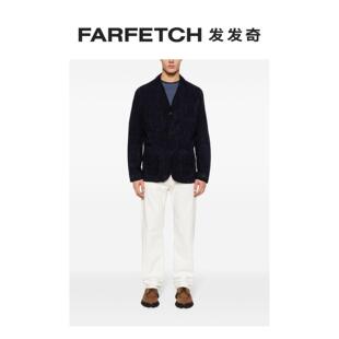 梯形翻领绒面皮单排扣西装 Polo Ralph Lauren男士 夹克发发奇