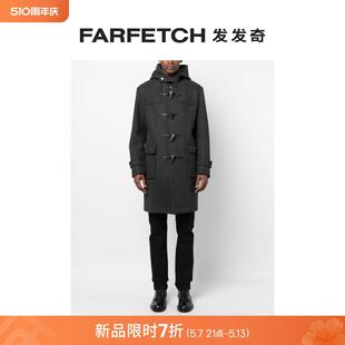 Mackintosh男士 羊毛连帽牛角扣大衣FARFETCH发发奇 Weir