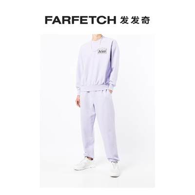 Aries男士Temple logo印花运动裤FARFETCH发发奇