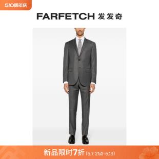 Corneliani男士 FARFETCH发发奇 套装 单排扣初剪羊毛西装