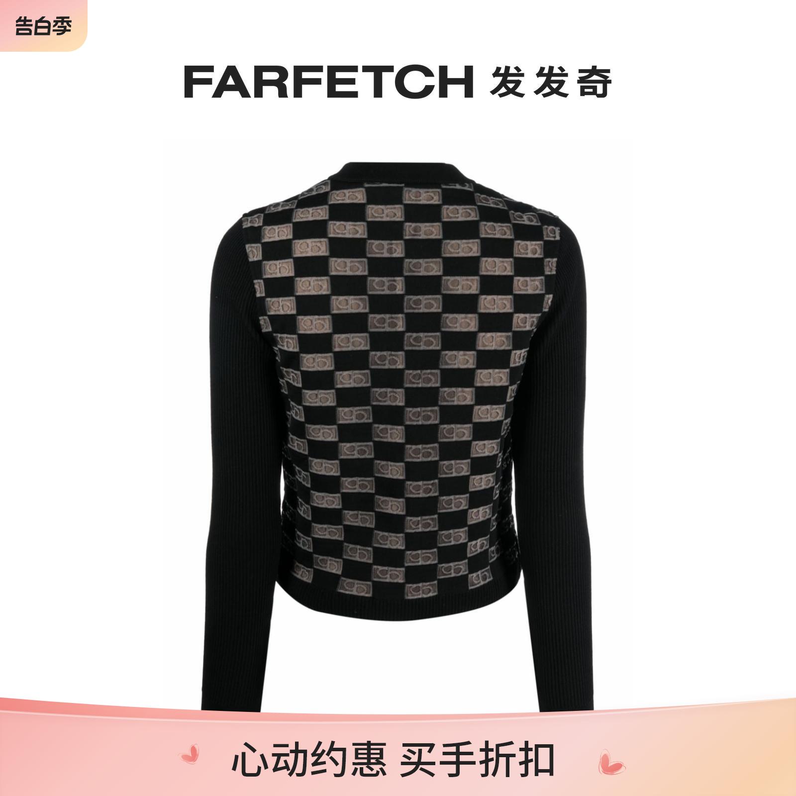 Ports 1961女士经典logo图案初剪羊毛混纺开衫FARFETCH发发奇