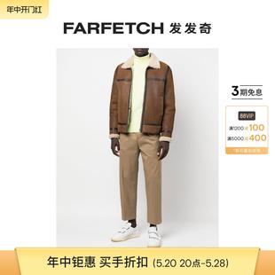 Etro男士 FARFETCH发发奇 logo直筒裤