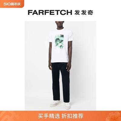 [折扣]BOSS Hugo Boss男士Teabstract 抽象印花T恤FARFETCH发发奇