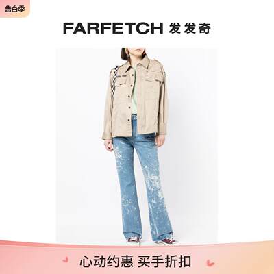 [Final Sale]Izzue女士logo刺绣棉衬衫FARFETCH发发奇