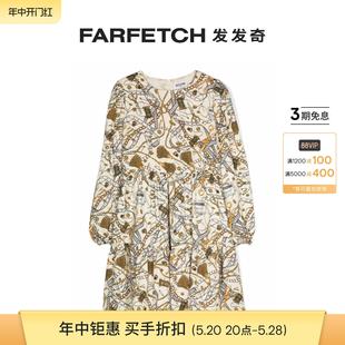 连衣裙FARFETCH发发奇 印花长袖 Sartorial Moschino童装