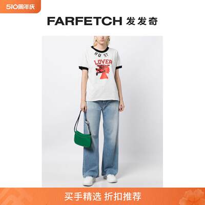 [Final Sale]ERL女士Hurt Lover 图案印花T恤FARFETCH发发奇