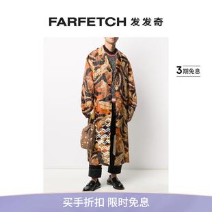 CMMN Sale 叶子印花系腰带风衣FARFETCH发发奇 Final SWDN男士