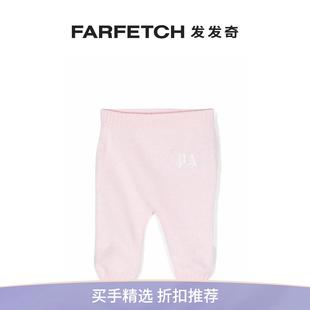 FARFETCH发发奇 logo刺绣针织长裤 Angels童装 Palm