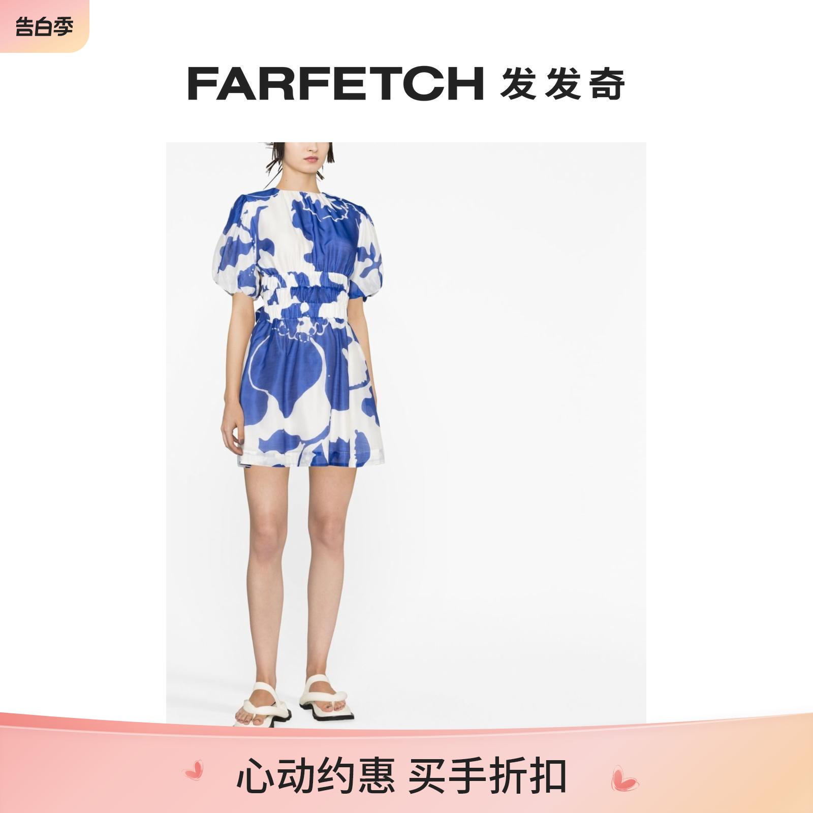 [Final Sale]SIR THE LABEL女士Vivi 抽象印花露背迷你连衣裙FARF 女装/女士精品 连衣裙 原图主图