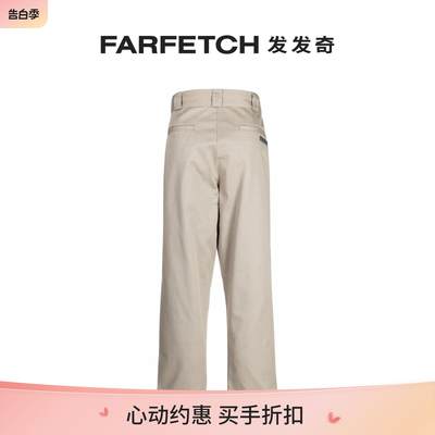 Izzue男士隐藏式开合直筒长裤FARFETCH发发奇