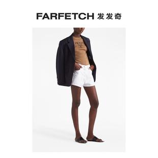 Prada普拉达女士logo圆领针织T恤FARFETCH发发奇