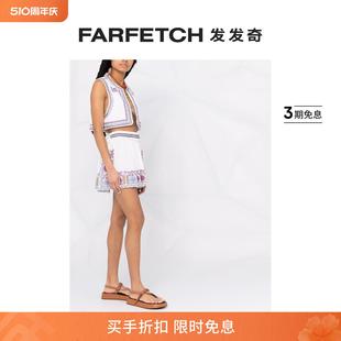 Isabel Final Sale Marant女士刺绣侧开衩迷你半身裙发发奇