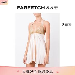 Harlow 热销单品 Gilda&Pearl女士 丝绸挂脖连衣裙短裙发发奇