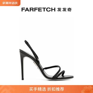 Rene Caovilla女士晶饰露趾凉鞋 FARFETCH发发奇