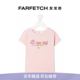 T恤FARFETCH发发奇 Bonpoint朋博湾童装 logo印花短袖