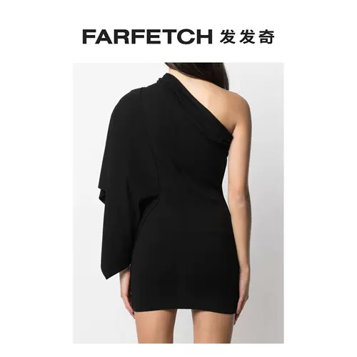 Компонент Рика Оуэнса мисс Афина показывает, что платье на плечо Farfetch странно