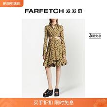 [Final Sale]Proenza Schouler女士波点印花镂空衬衫裙FARFETCH发