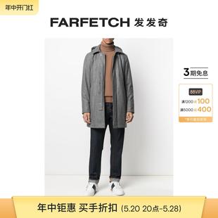 FARFETCH发发奇 连帽单排扣外套 Oglio男士 Dell