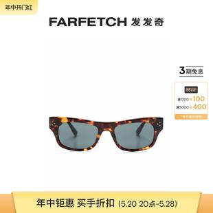 Farrow男女通用玳瑁纹长方形框太阳眼镜FARFETCH发发奇 Linda