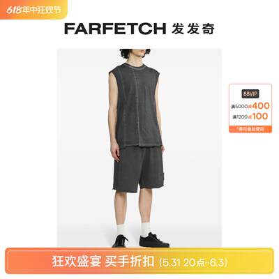 Izzue男士冷染棉短裤FARFETCH发发奇